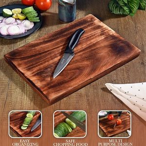 Planche à découper et à servir en bois de manguier massif artisanale, vente en gros OEM, écologique, antimicrobienne, pour la cuisine - Product Image 3