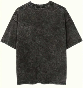 เสื้อยืดเอซิดวอชผู้ชายขายส่ง ผ้าฝ้ายพรีเมียม ผู้ผลิตเสื้อผ้าแฟชั่น เสื้อยืดเอซิดวอชผู้ชายทรงโอเวอร์ไซส์ สตรีทแวร์ - Product Image 2
