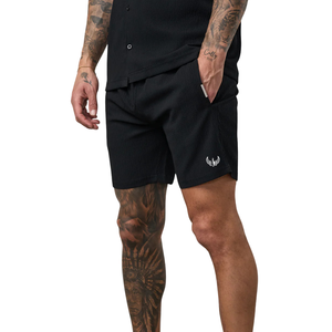 <b>Mens</b> <b>Black</b> Woven Casual <b>Shorts</b> Athletic Gym Training Running Sportswear Lightweight Breathable Summer Activewear Comfortable Fit - Product Image 1