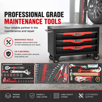 Solution d'outils d'alignement de roues automobiles 53 pièces avec armoire de rangement mobile pour service et réparation d'alignement quatre roues