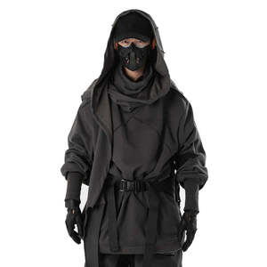 Men Techwear Hoodie Oversized Black Ninja Style Streetwear Tactical <b>Gothic</b> Hooded Sweatshirt Cyberpunk Urban Pullover <b>Jacket</b> - Product Image 2