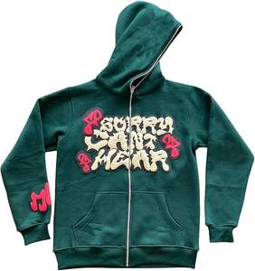 Sudadera Corta Estilo Streetwear Personalizada al por Mayor, Sudadera Vintage para Hombre con Estampado 3D Puff, Sudadera Boxy para Hombre de 500 g/m² - Product Image 4