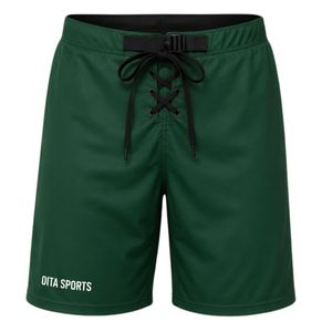 Pantalones Cortos Deportivos de Hockey Verdes para Hombre, Pantalones Cortos Deportivos de Poliéster, Ropa de Entrenamiento Atlético, Uniforme de Equipo, Ropa Deportiva para Juegos al Aire Libre - Product Image 1