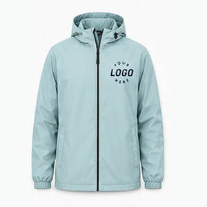Custom Lightweight Hooded Waterproof Windbreaker Jacket <b>Men</b> Windproof Outdoor <b>Rain</b> <b>Coat</b> OEM ODM Private Label Manufacturer - Product Image 4