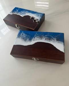 Caja de Joyería Moderna de Resina Oceánica para Sala de Estar de Lujo - Product Image 4