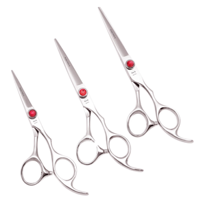 Professional Stainless Steel Beauty Scissors with Sharp <b>Blade</b> for Salon and Home Use-<b>Barber</b> Thinning Shears Set - Product Image 1