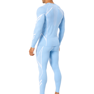 Ensemble de survêtement de compression athlétique pour hommes, séchage rapide, manches longues, sous-vêtement technique, leggings, extensible, pour la gym et le sport - Product Image 5