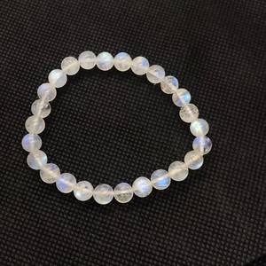 Rainbow Moonstone & <b>Lapis</b> <b>Lazuli</b> Silver Charm Bracelet Luxury Jewelry for Women Anniversary Gift Wholesale Available - Product Image 6