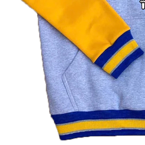 Sudadera de cuello redondo personalizada multicolor con bordado, de poliéster/algodón grueso, tipo jersey, de forro polar, unisex. - Product Image 5
