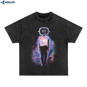 Camisetas Personalizadas para Hombre al por Mayor, Mezcla de Poliéster/Algodón, Corte Holgado, Cuello Redondo, Manga Corta, Impresión Serigráfica, Estilo Casual - Product Image 2