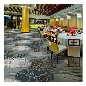Rouleaux de tapis d'hôtel en polyester à fleurs orientales personnalisées, imprimés à la machine, de mur à mur pour la salle à manger du couloir - Product Image 3