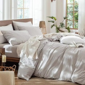 Housse de coussin unie douce et infroissable, parure de lit respirante et fraîche, taie d'oreiller standard en lin pour la maison - Product Image 5