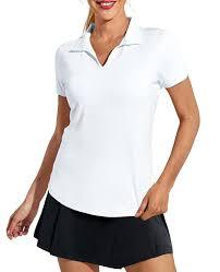 T-shirt de golf pour femme, séchage rapide, coupe ajustée, respirant, anti-transpiration, décontracté, léger, pour entraînement sportif - Product Image 3