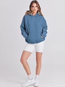 Sweat-shirts à capuche oversize en polaire pour femmes, manches longues, confortables, décontractés, basiques, pour l'automne et l'hiver - Product Image 2