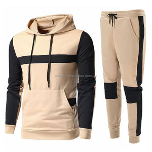 Nueva llegada de alta algodón Jogger Suit Custom Sports Chándales Hombres Venta al por mayor Entrenamiento Gimnasio Ropa Sudadera con capucha Pantalón Casual Impreso Logo - Product Image 1
