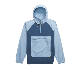 Men's Color Block Hooded Quarter-Zip Windbreaker <b>Jacket</b> with Front Pocket Quick Dry <b>Lightweight</b> <b>Summer</b> Casual Outerwear - Product Image 1