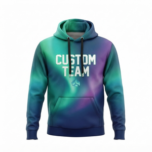 Sudadera con Capucha Personalizada por Sublimación con Diseño Personalizado en Color Degradado para Uso Unisex en Fútbol, Baloncesto y Fitness - Product Image 2