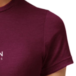 Camiseta de Algodón Color Granate para Mujer, Cuello Redondo, Manga Corta, Lisa, Suave, Transpirable, Básica, Ligera y Cómoda para el Verano - Product Image 5