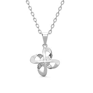 Nouveau collier fin en argent sterling 925 avec pendentif nœud en diamant moissanite GRA avec certificat, bijoux pour femmes, bijoux Destiny - Product Image 3