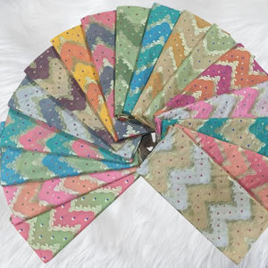 Tissu Jacquard Brocart de Luxe 100% Soie Écologique Biologique à Tissage Lourd pour Robes de Mariée, Saris, Lehengas et Vêtements pour Filles - Product Image 1