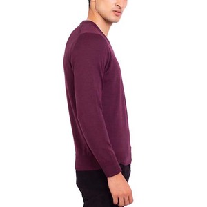 Custom <b>Wool</b> Cotton Knit <b>Sweater</b> Long Sleeve Pullover <b>Men's</b> Clothing Solid Color Breathable Quick Dry Winter V Neck <b>Men</b> <b>Sweaters</b> - Product Image 4