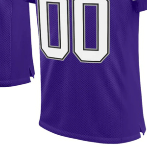 INDEX American Football Jersey V-Neck Short Sleeve Mesh <b>Blue</b> <b>White</b> 23 Number Breathable Men's Regular Fit - Product Image 3