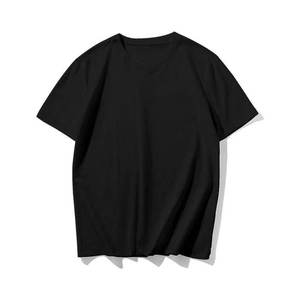 เสื้อยืดแขนสั้นสีส้มทรงโอเวอร์ไซส์สำหรับผู้ชาย คอกลม ผ้าถัก สีพื้นเรียบ ทรงพอดีตัว - Product Image 5