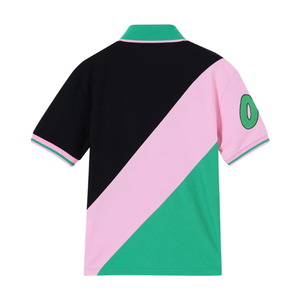 AKA Black Opp Sleeve Premium Shirt for Women Black Green Pink Short Sleeve Crew Neck Casual Greek Style Apparel - Product Image 2