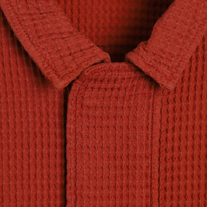 Veste gaufrée 100 % coton pour homme, décontractée, boutonnée sur le devant, avec poches plaquées, pour l'automne et l'hiver - Product Image 3
