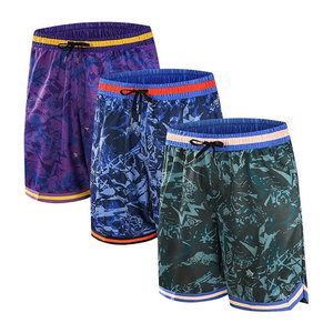 กางเกงบาสเก็ตบอลขาสั้นมีซิป กระเป๋าซิป แห้งเร็ว น้ำหนักเบา ระบายอากาศได้ดี เหมาะสำหรับออกกำลังกาย วิ่ง และเล่นกีฬา - Product Image 1