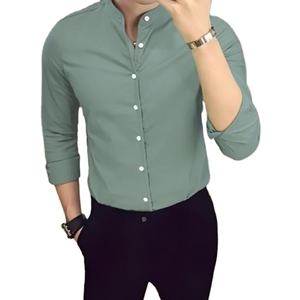 Chemises habillées formelles pour hommes de grande taille, de qualité supérieure, respirantes, anti-froissement, en mélange de polyester, sur mesure - Product Image 2