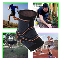 Attelle de cheville de compression protectrice pour le soutien des squats et le soulagement de la douleur, genouillères et coudières – Utilisation adulte toutes saisons en nylon, élasthanne et caoutchouc