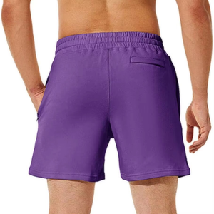 Shorts Homme Slim Fit de Qualité Supérieure en Mélange de Coton Extensible Premium, Coupe Athlétique, Taille Élastique avec Cordon de Serrage, Toucher Doux, Idéal pour la Gym et l'Été - Product Image 3