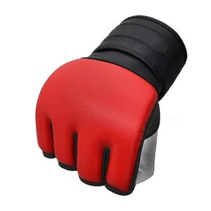 Mitaines de combat personnalisées en cuir à demi-doigts pour grappling, boxe et MMA, service OEM - Product Image 3