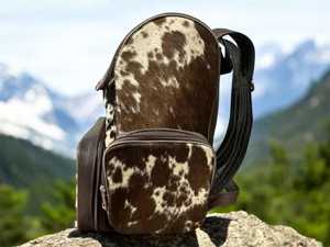 Premium Genuine <b>Leather</b> Hair Cowhide Zipper <b>Backpack</b> Letter 20-35L Capacity Multi-Function Travel School <b>Laptop</b> Bag Wholesale - Product Image 3
