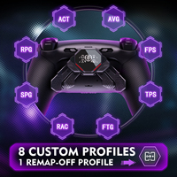 Kit de Palancas Traseras EXtremeRate SPARK con Pantalla OLED, Botones de Activación y Agarres Ergonómicos para el Control de PS5 BDM-010/020