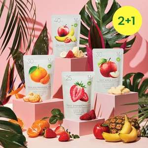 Progetto delizia 4 tipi di frutta Chips varietà pacchetto fragola mandarino mela Haru snack di frutta per il mangiatore sano - Product Image 1