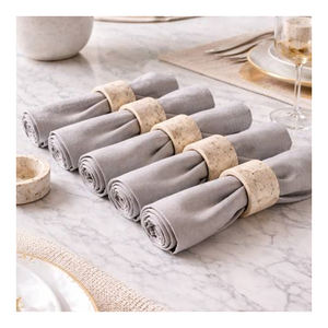 Anneaux de serviette en marbre élégants, écologiques et de haute qualité à prix compétitif, options personnalisables pour les mariages et les dîners modernes - Product Image 1