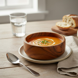 Vente en gros de bols en bois de haute qualité, bols ronds en fibre de bois pour la cuisine - Product Image 5