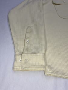 Camisas de franela con cuello de tela tipo waffle hechas a medida, camisas casuales de algodón con botones para hombre - Product Image 5