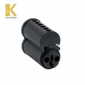 Cilindro de Cerradura de Puerta de Latón con Múltiples Opciones de Ranura para Llave, Negro Mate, 6 Pines, Ranura Q SFIC, para Seguridad en Edificios Comerciales - Product Image 6