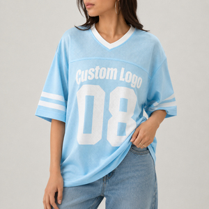 Camiseta de Mujer para el Verano 2026, Cuello Redondo, Manga Corta, Lisa, Transpirable, Ligera, de Algodón Suave - Product Image 1