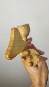 Rodillo de Masaje Corporal de Madera Ecológico, Herramienta Manual para la Recuperación Muscular, Alivio del Dolor de Espalda, Piernas, Brazos, Cuello y Hombros - Product Image 5