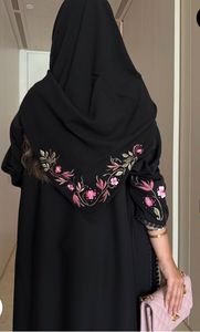 Best Selling Elegant Breathable Anti-Wrinkle <b>Kaftan</b> Abaya Handmade Floor Length <b>Long</b> Sleeve Neck Polyester Regular Fit Party - Product Image 3
