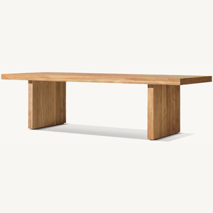 Rectangular <b>table</b> made of teak wood with a simple modern style, suitable for outdoor use in the <b>garden</b> - Product Image 2