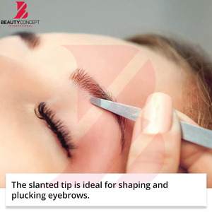 Pinzas de Acero Inoxidable de Grado Profesional para Cabello Fino, Pinzas de Punta Inclinada Ultraprecisas para Cejas, Herramienta de Depilación Facial - Product Image 6