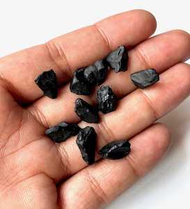 Pieces <b>Raw</b> Black Spinel <b>Crystals</b> Natural Rough Gemstones Jewelry Making Loose Mineral Stone Bulk Wholesale Supplier - Product Image 2