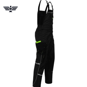 Custom Unisex <b>Work</b> Bib <b>Overalls</b> Heavy Duty Safety Windproof Polyester Reflective Multi-Pocket Needle Detection Silk Screen - Product Image 3