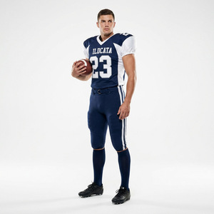 Uniforme de football américain pour équipes adultes Court 100% Polyester Coutures renforcées Haute respirabilité Joueur Confort - Product Image 1