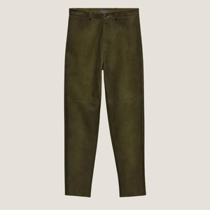 Pantalon en daim pour femme, cuir souple, coupe décontractée, taille haute, élégant, style streetwear, fournisseur en gros, usine, sur mesure, en vrac - Product Image 1